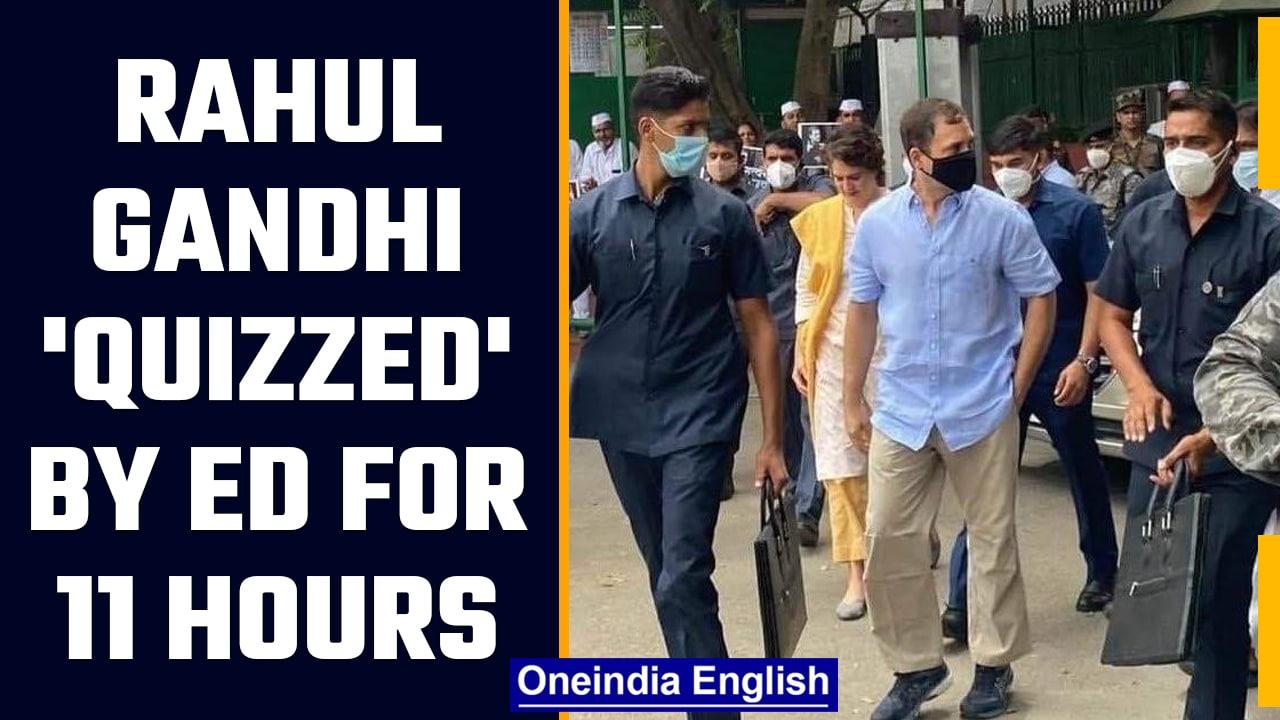 National Herald Case: Rahul Gandhi questioned by ED for 11 hours | Oneindia News *News