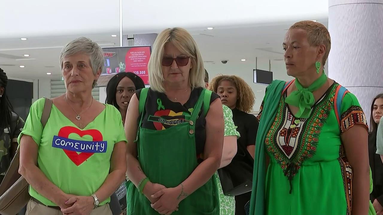 Names of Grenfell victims read out at Westfield Stratford