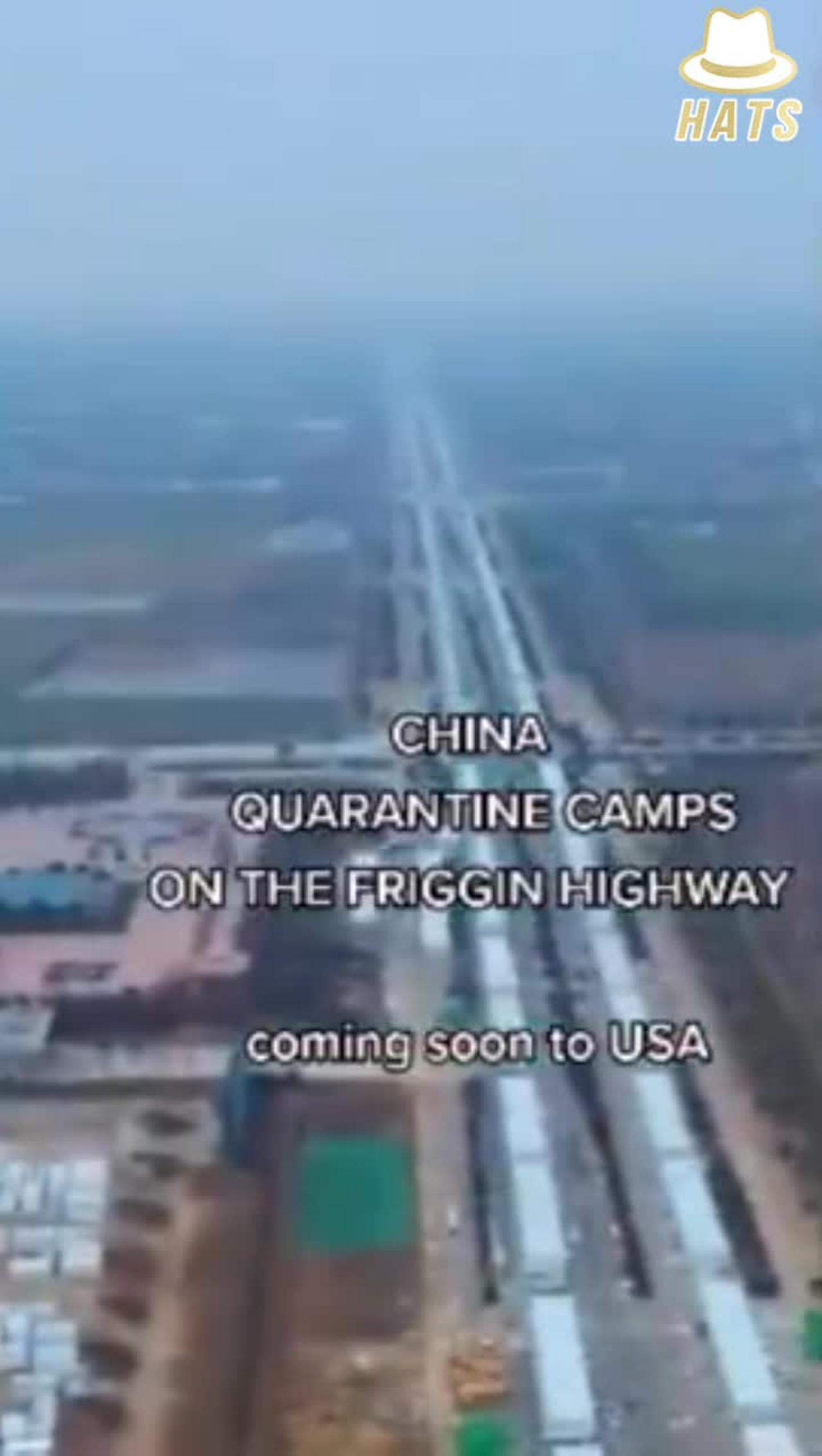 Covid-19 China Quarantine Camps on Highway Blueprint