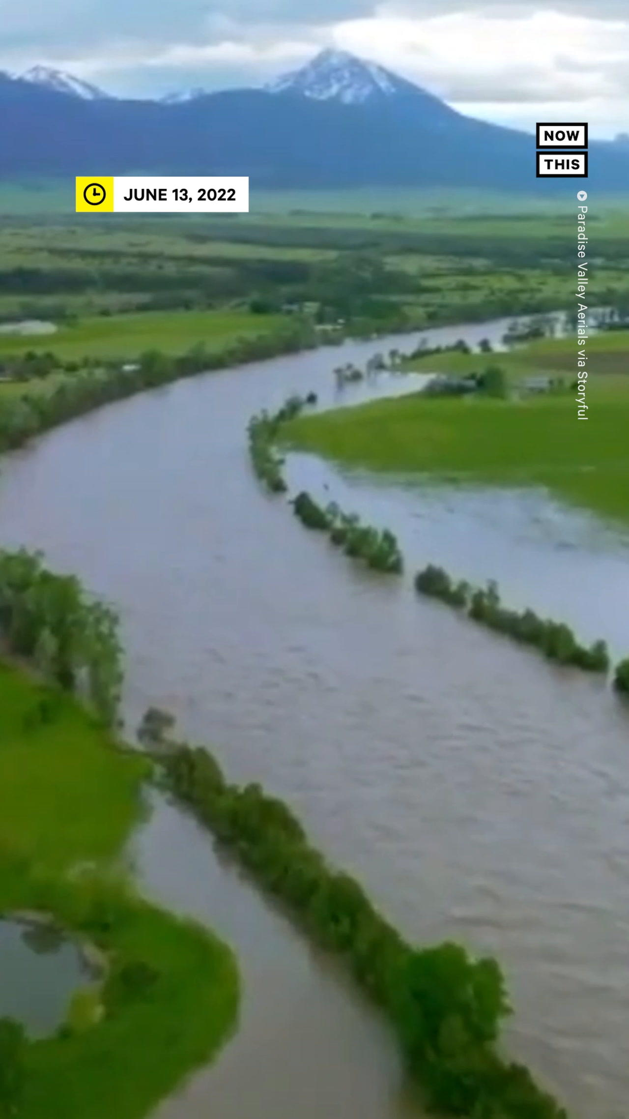 Watch Drone Footage of 'Unprecedented' Yellowstone Floods