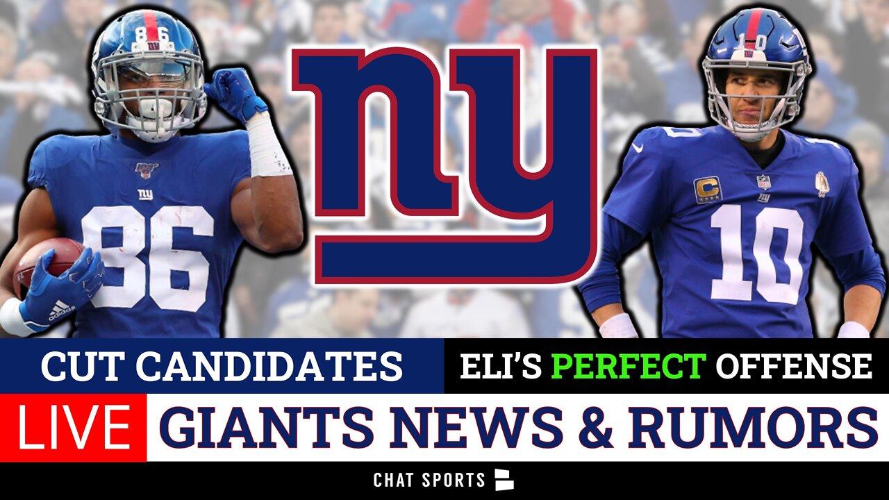 Giants News, Rumors, Cut Candidates Ft. Darius Slayton, Eli Manning Names His PERFECT Offense | LIVE