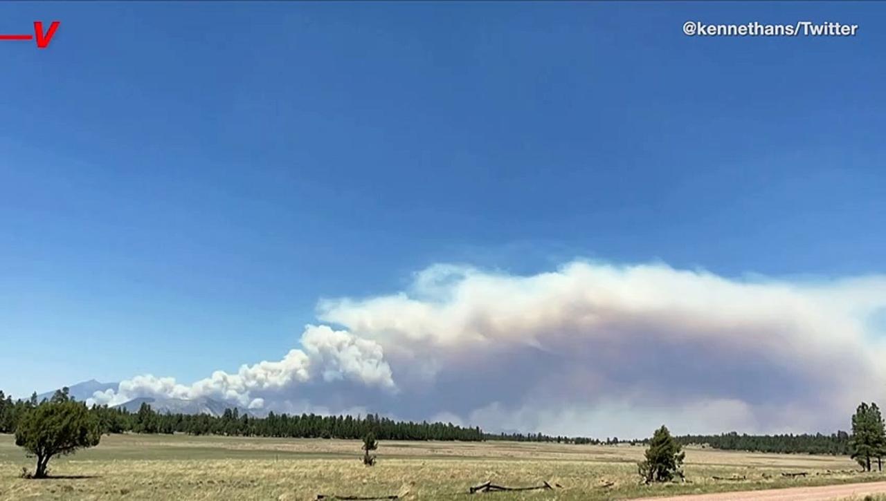 Eyewitness Captures Smoke Twister as Wildfires Continue to Rage