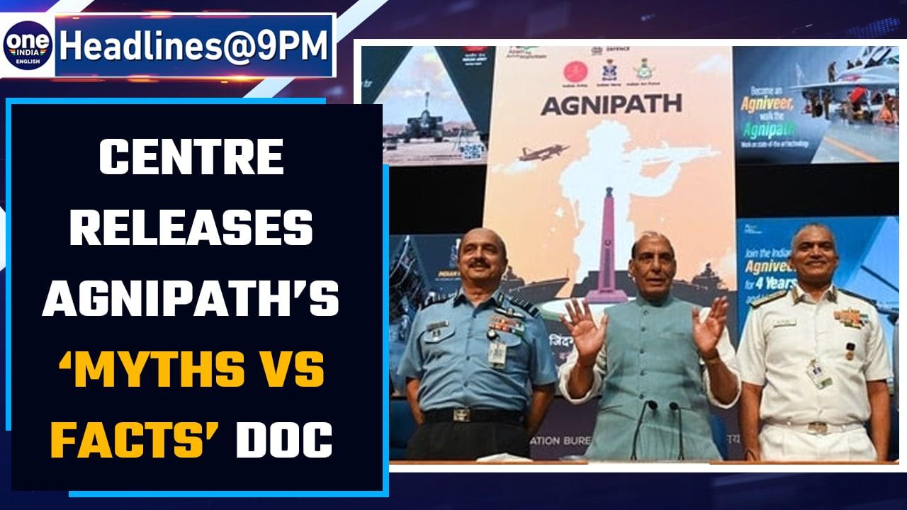 Govt releases Agnipath scheme's ‘myths vs facts’ doc to explain amid protests | Oneindia News*News