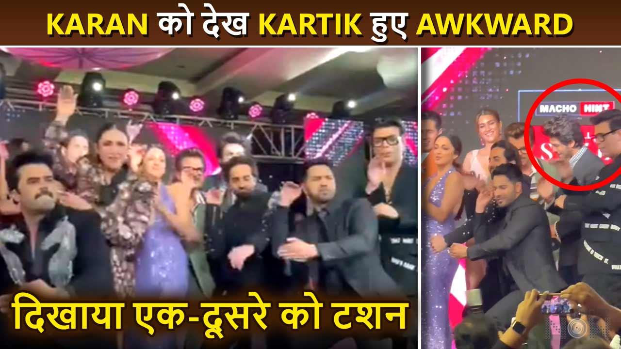 Kartik Aaryan gets Awkward While Dancing With Karan Johar, On Jugjugg Jeeyo Song Nach Punjabban