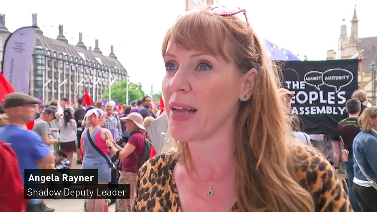 Angela Rayner accuses government of ignoring workers rights