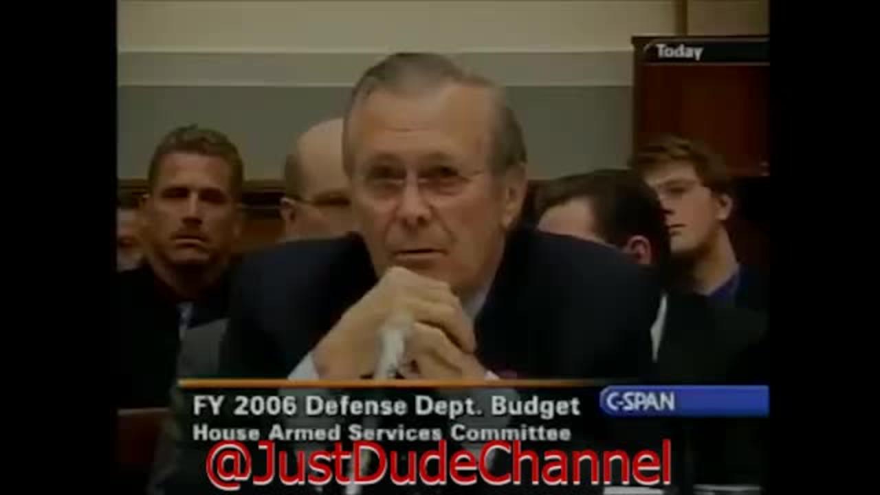 Cynthia McKinney Questions Donald Rumsfeld About the Missing Trillions, Human Trafficking and 9 11