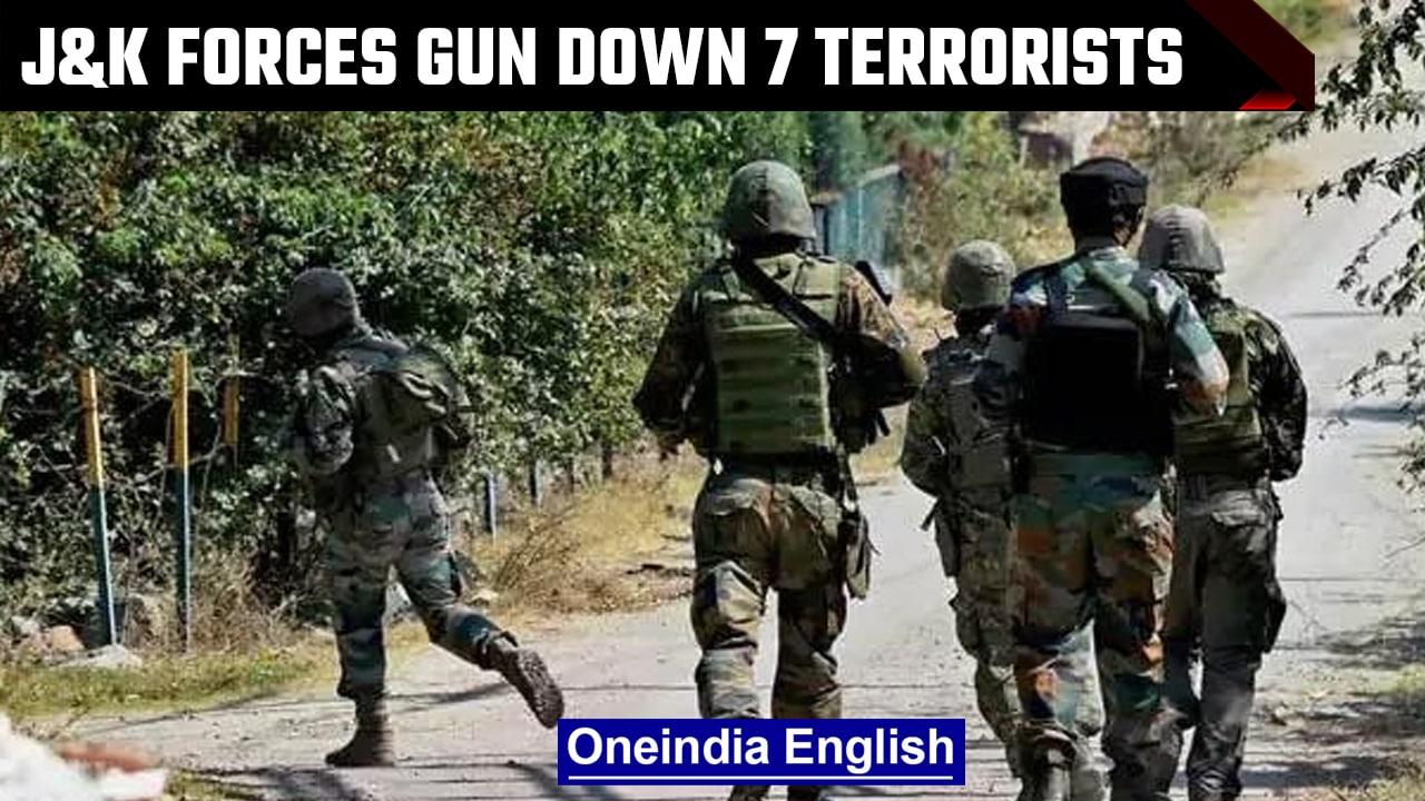 Jammu and Kashmir: 7 terrorists including 3 Pakistanis gunned down | Oneindia news *News