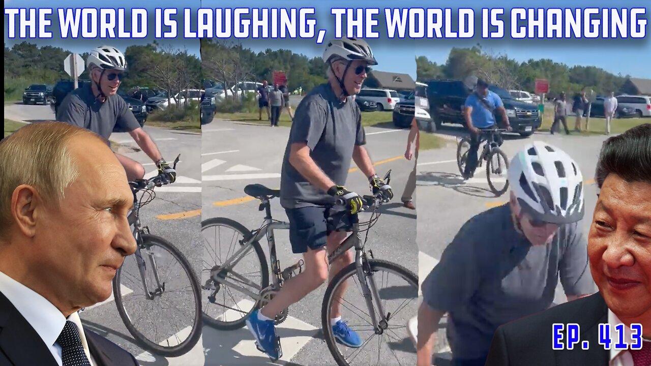 The World Laughs As Biden Falls Off Bike And Cities Riot, Dems Push Digital Currency in USA | Ep 413