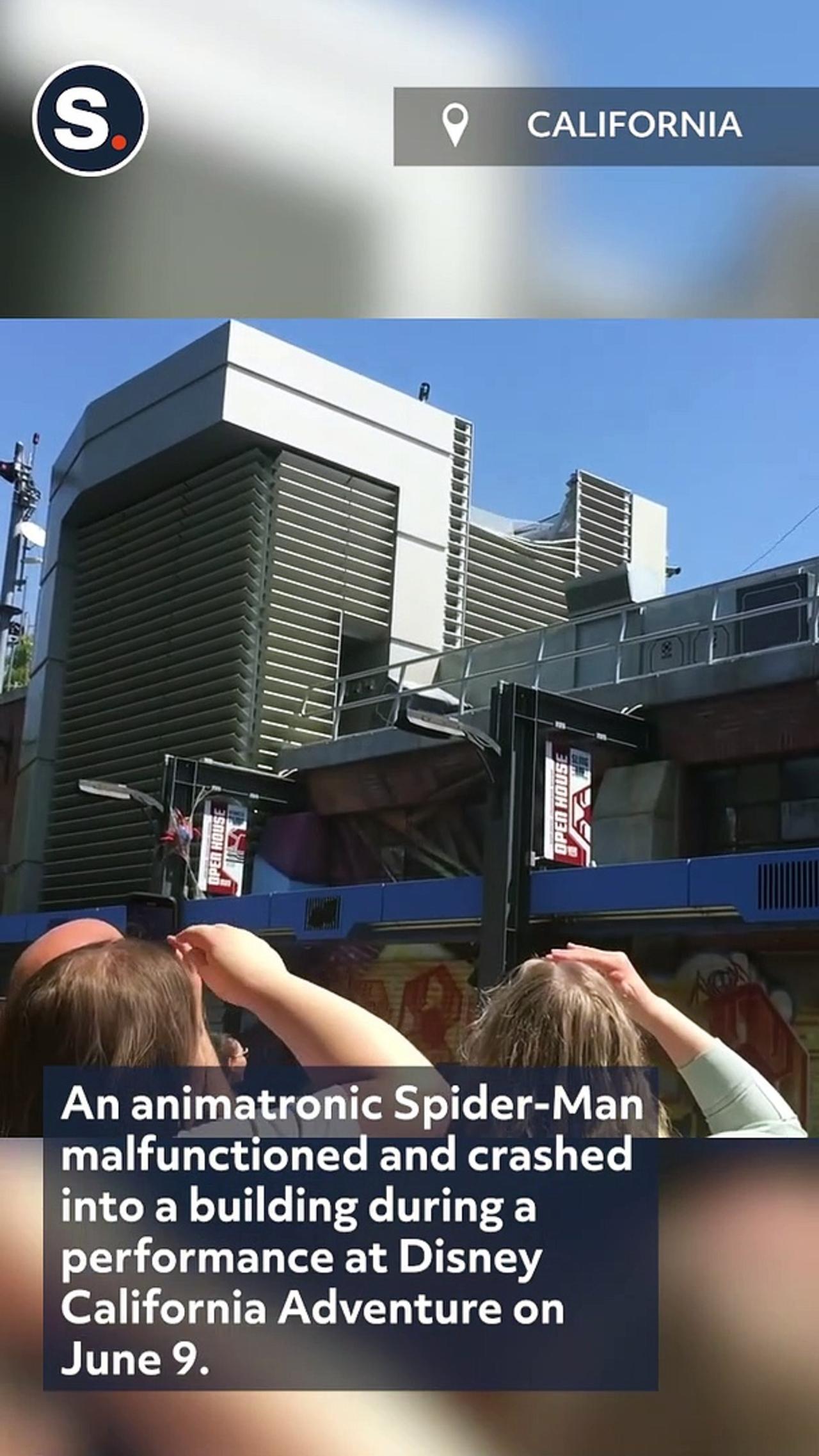 Animatronic Spider-Man Crashes Into Building During Show at Disney California Adventure