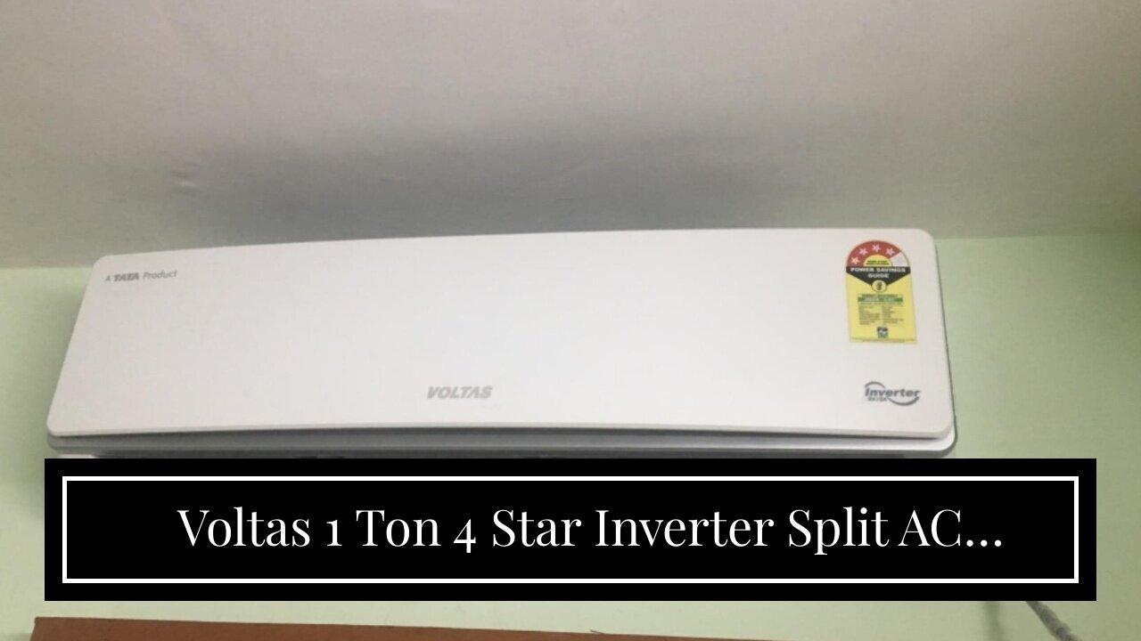 Voltas 1 Ton 4 Star Inverter Split AC (Copper 124V SZS White)