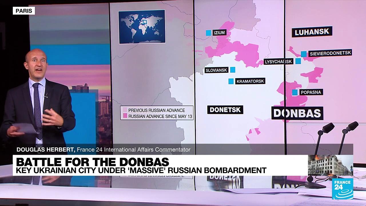 Battle for the Donbas: Key Ukrainian city under 'massive' Russian bombardment