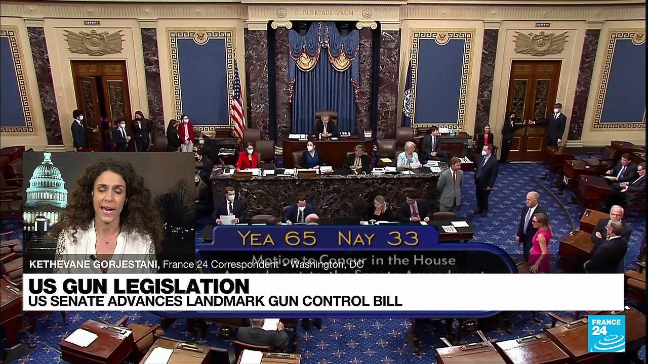 US Senate advances breakthrough bill on gun safety