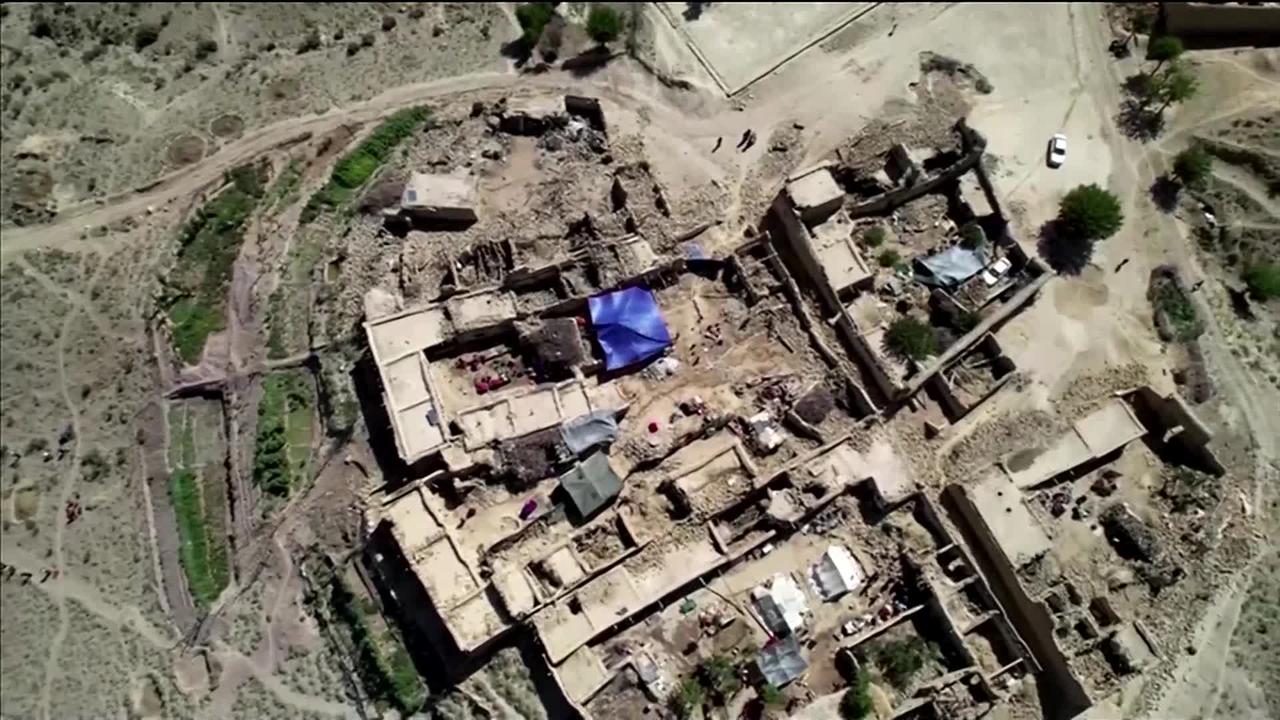 Drone shows aftermath of Afghanistan earthquake