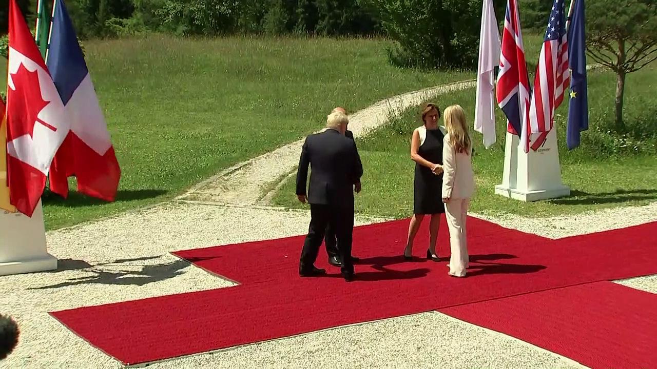 Leaders arrive for G7 summit in Germany