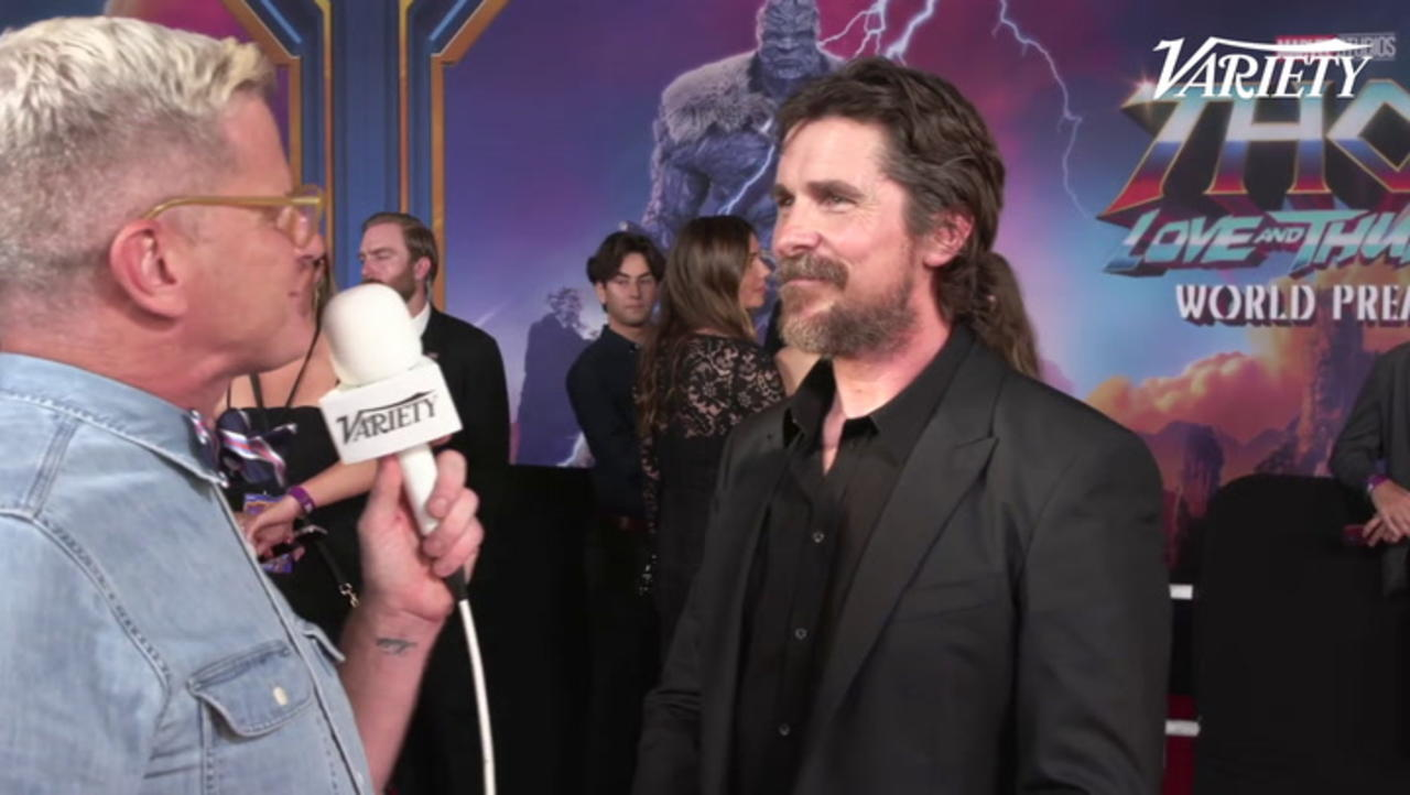 Christian Bale at the 'Thor: Love and Thunder' Premiere