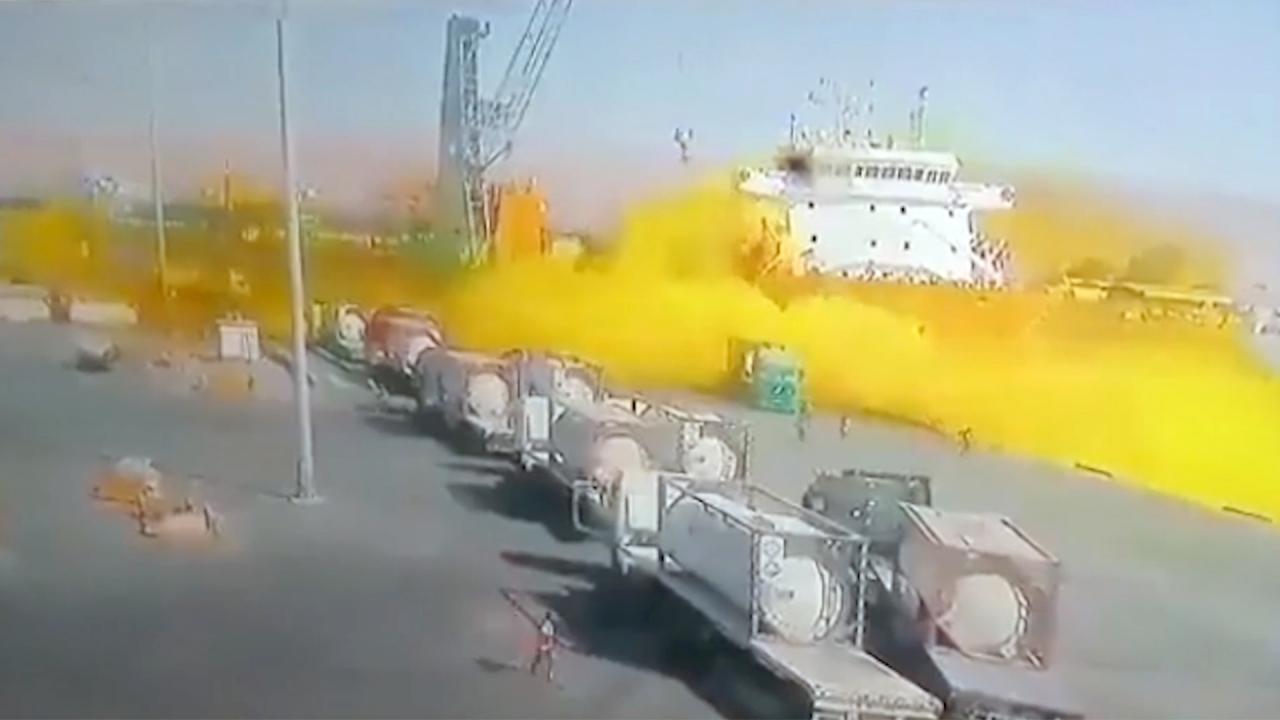 Toxic gas leak at Jordan port leaves at least 13 dead and hundreds injured