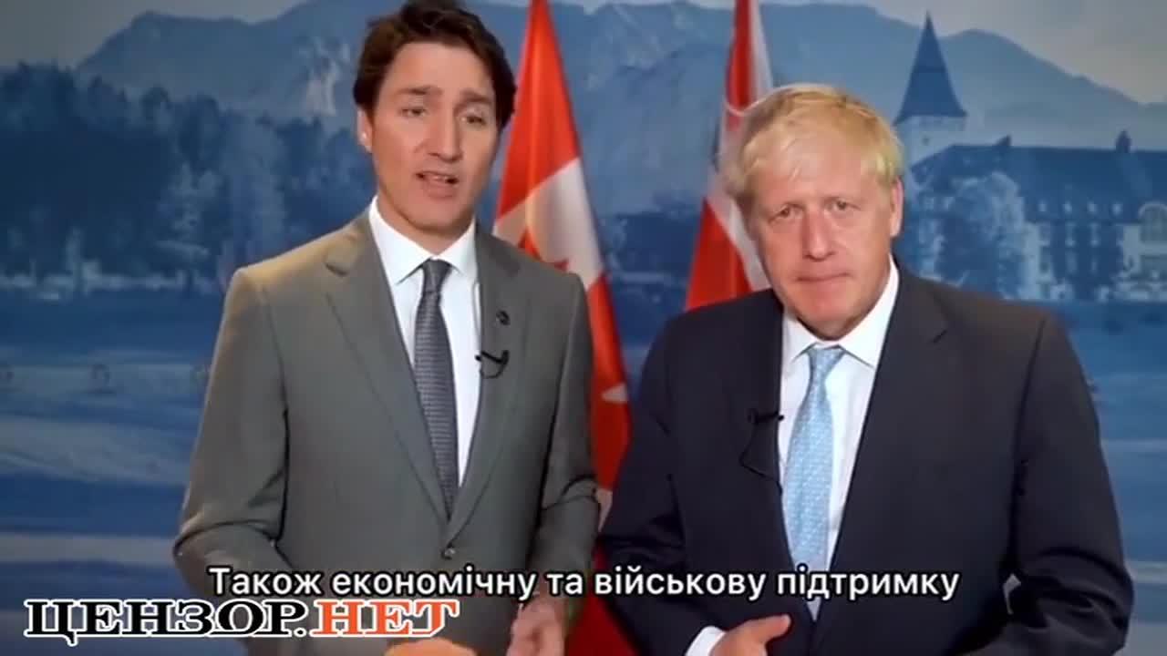 Glory to heroes   Johnson and Trudeau recorded an appeal to Zelensky