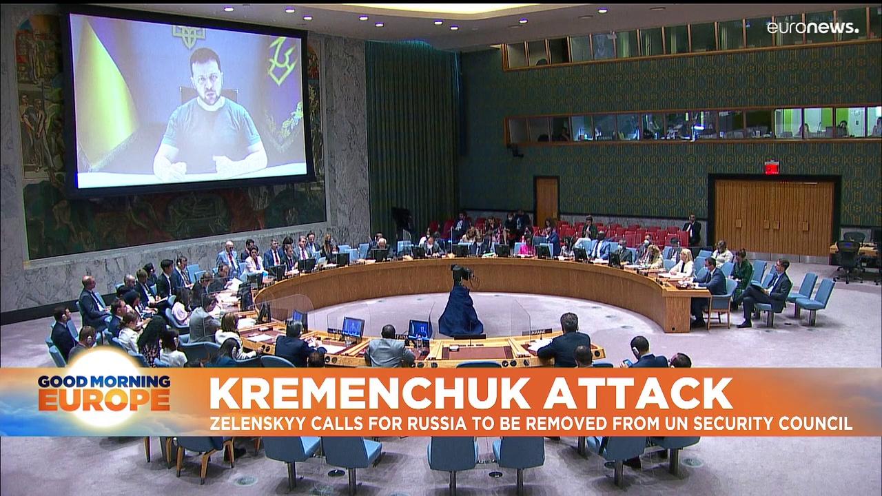 Ukraine war: Zelenskyy urges 'terrorist state' Russia's expulsion from United Nations