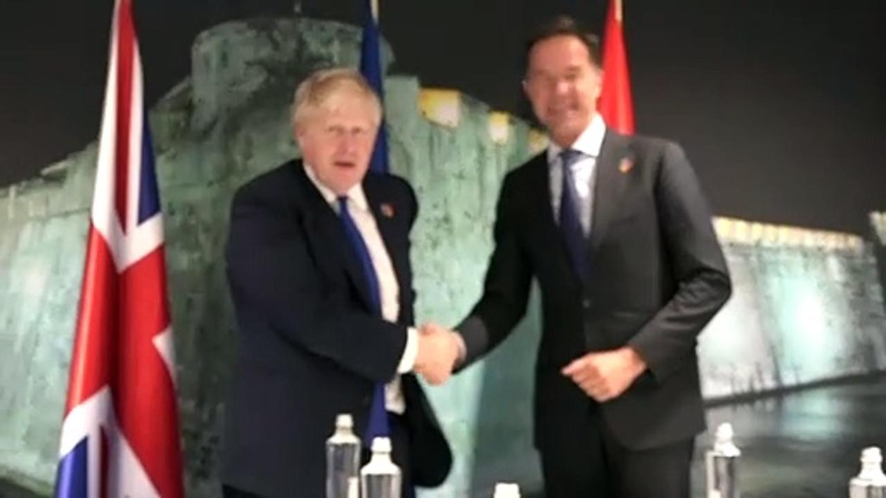 Boris Johnson meets Dutch PM Mark Rutte