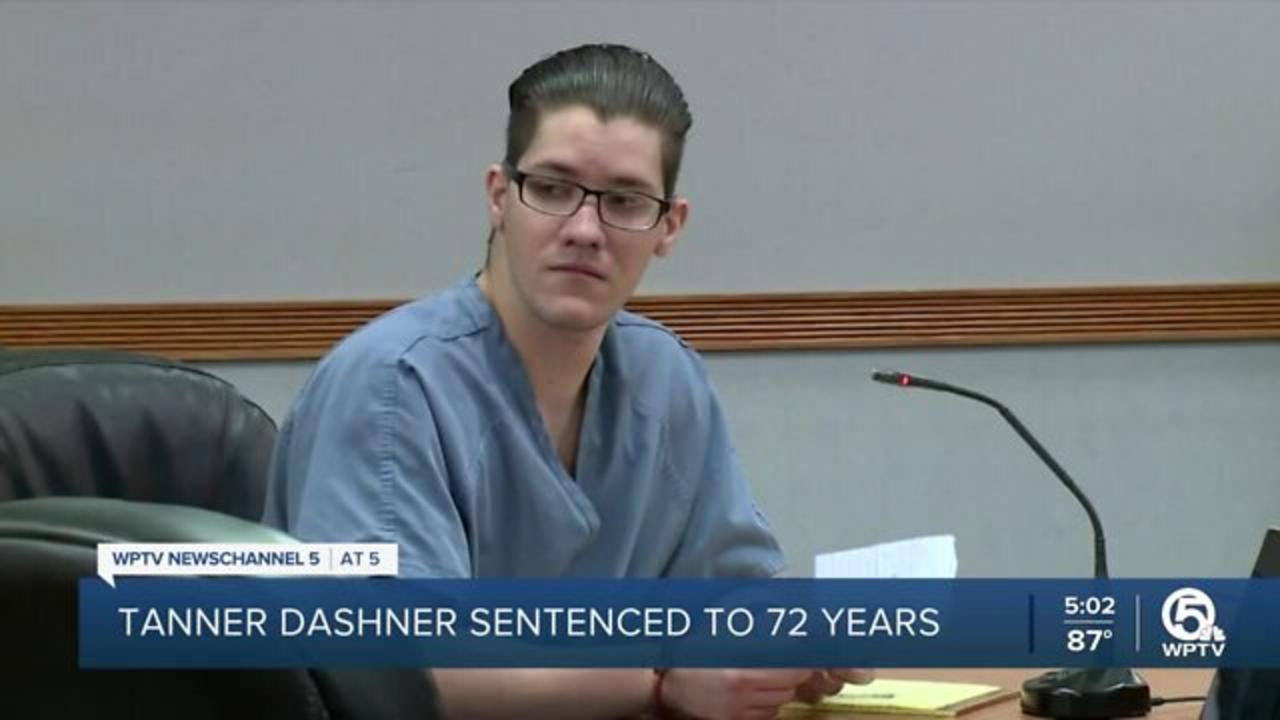 Tanner Dashner sentenced to 72 years in prison