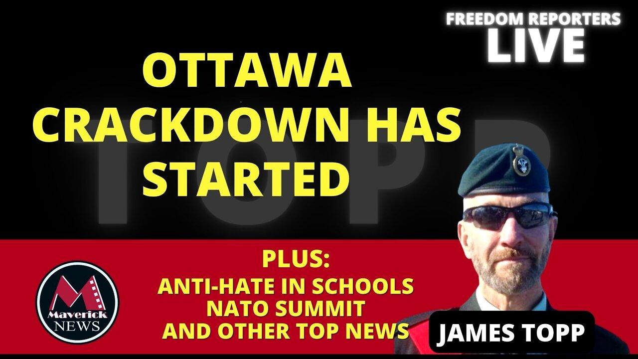 James Topp Arrives On Edge of Ottawa: Live Coverage ( Top News Stories )