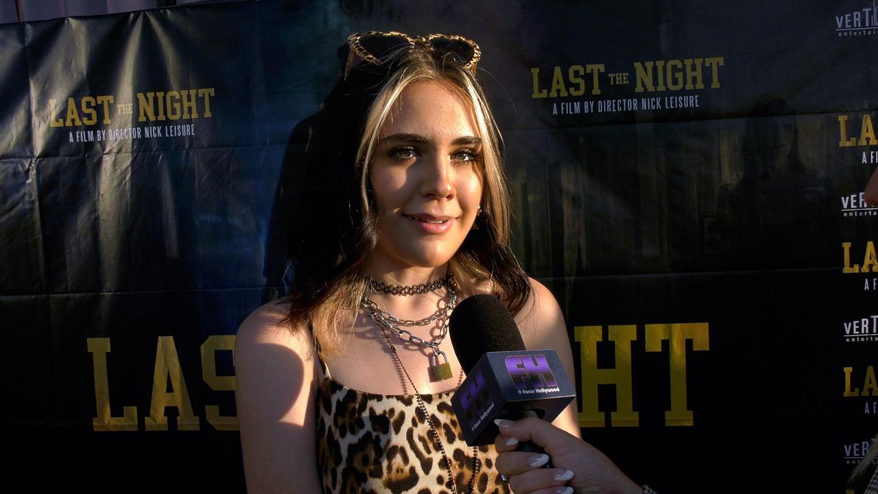 Alyssa de Boisblanc talks Horror Movies | 'Last the Night' Los Angeles Premiere Red Carpet