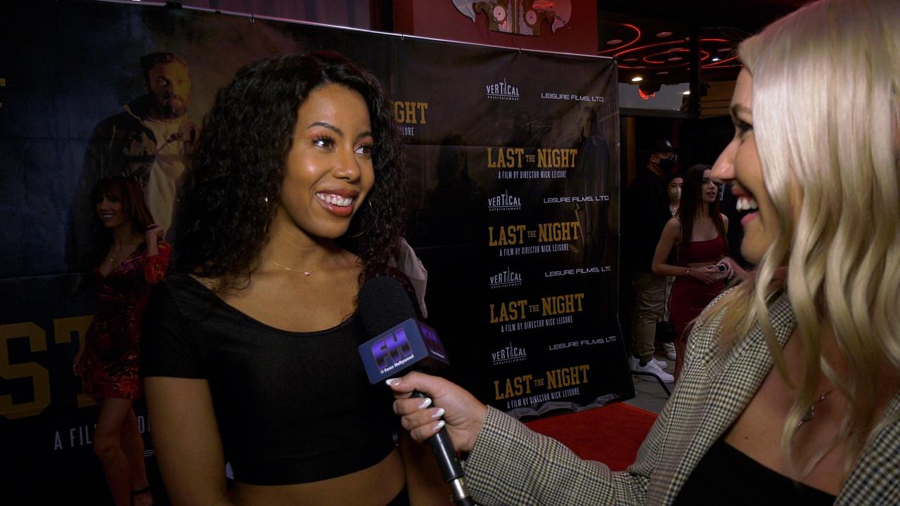 Camille Calvin talks Horror Movies | 'Last the Night' Los Angeles Premiere Red Carpet