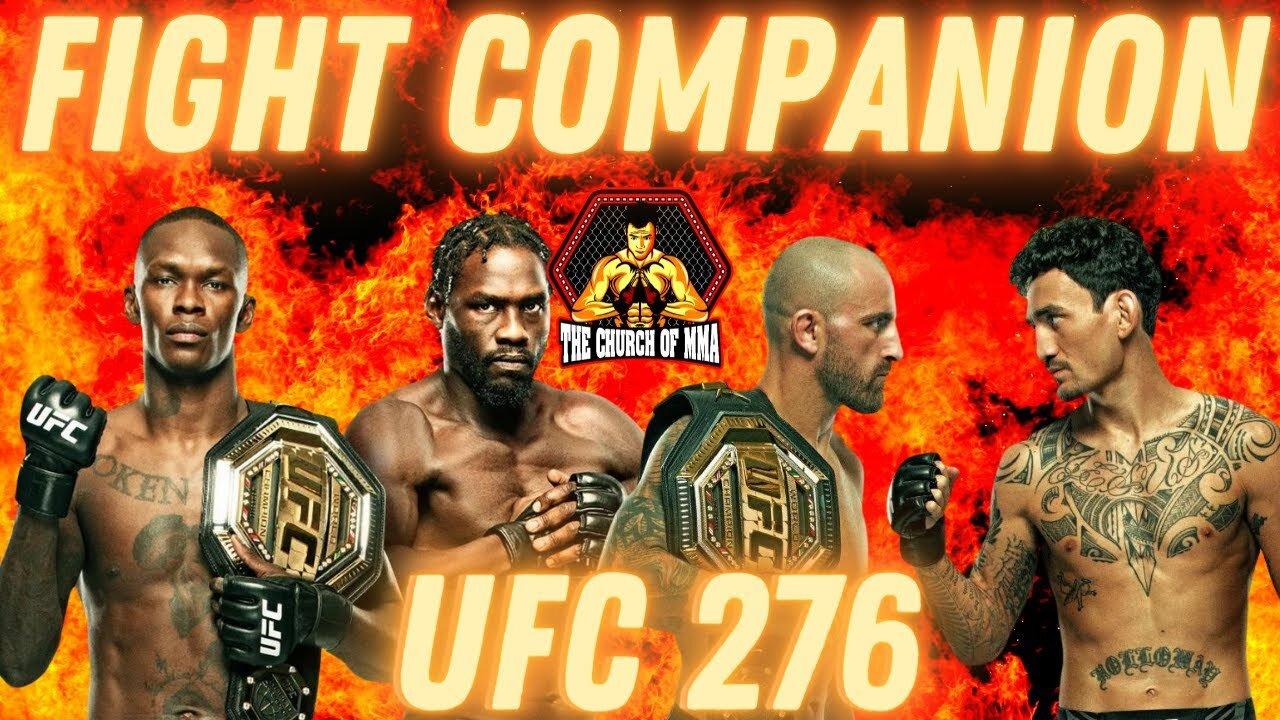 Fight Companion UFC 276 Israel Adesanya vs Jared Cannonier | Alexander Volkanovski vs Max Holloway