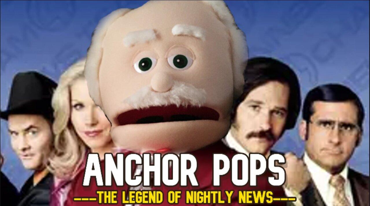 Saturday Night News with Anchor Pops
