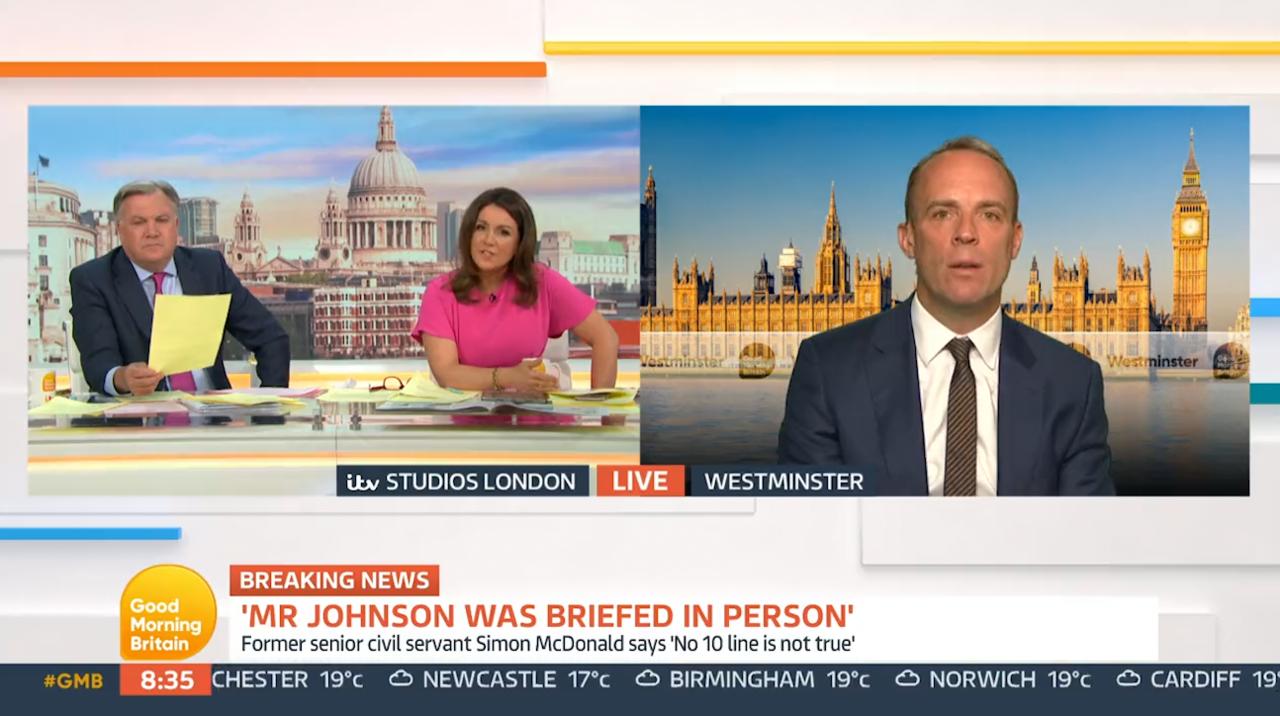 Dominic Raab questioned over what Boris Johnson knew about Chris Pincher by Susanna Reid