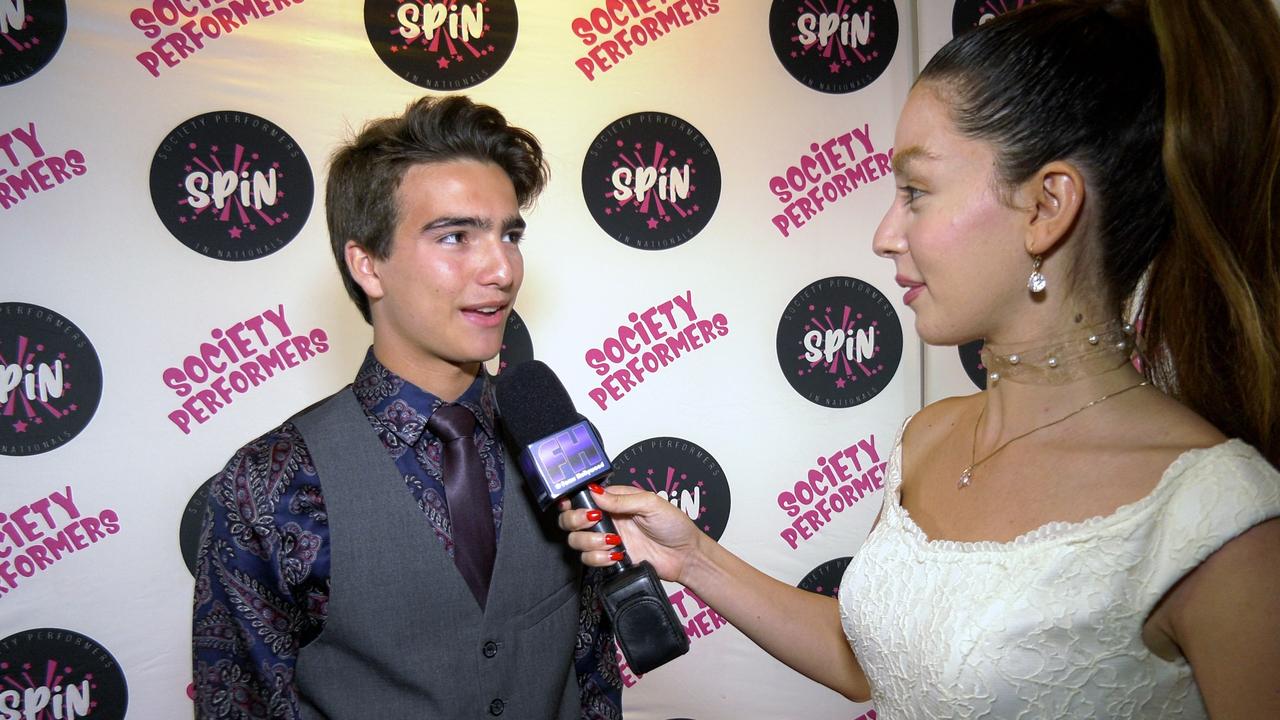 Elias Harger Interview 'SPiN 2022 Nationals Celebrity Awards Night Gala' Red Carpet in Los Angeles