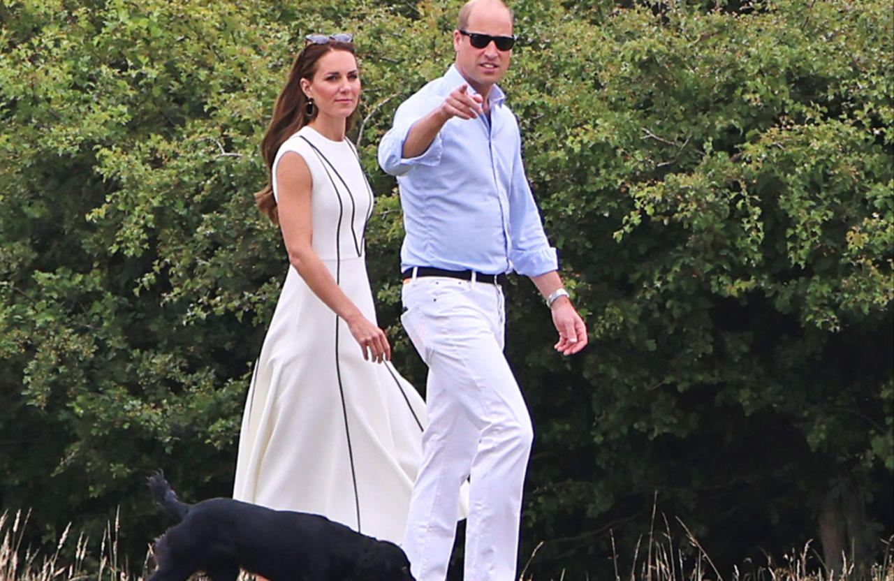 Prince William and Duchess Catherine bring dog Orla to polo match