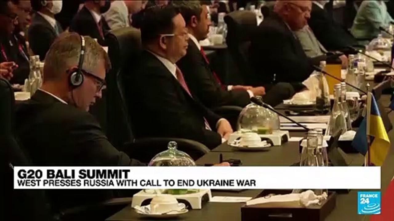 West presses Russia at G20 with call to end Ukraine war