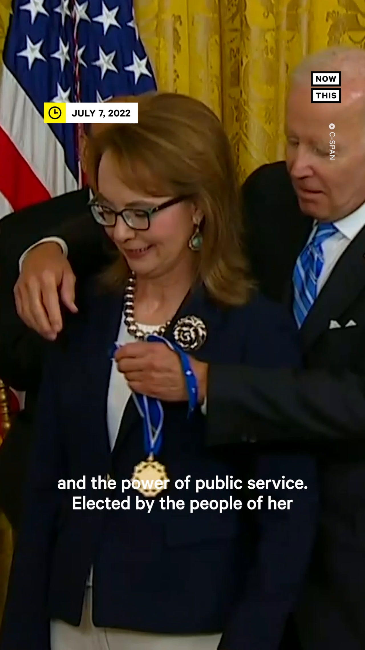 Gabby Giffords Awarded Presidential Medal of Freedom for Gun Reform Advocacy