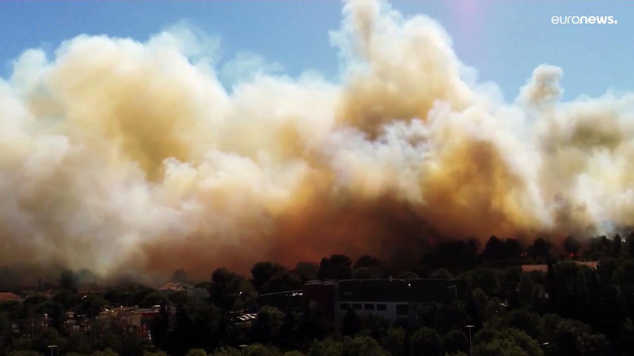 'Mega-fire' among multiple wildfires authorities battle to contain in South of France