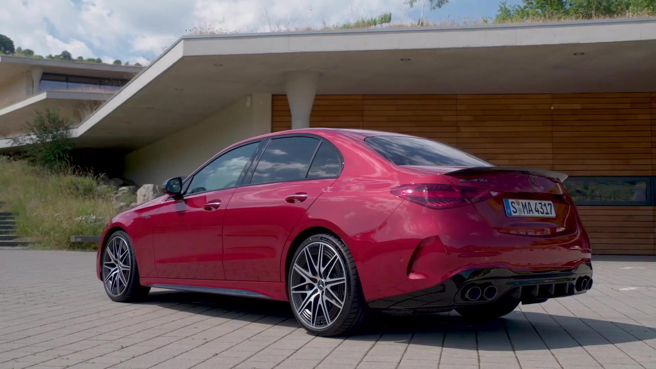 Mercedes-AMG C 43 4MATIC Saloon Design in hyantic red