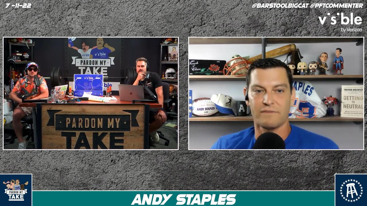 FULL VIDEO EPISODE: CFB Realignment With Andy Staples, Djokovic The GOAT, Zach Wilson May Have That Dog In Him Plus Mt Rushmore 