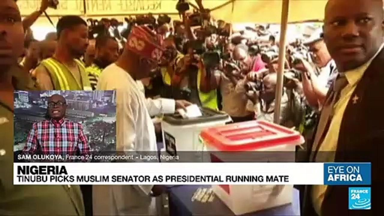 Nigeria's Tinubu picks Muslim senator as presidential running mate