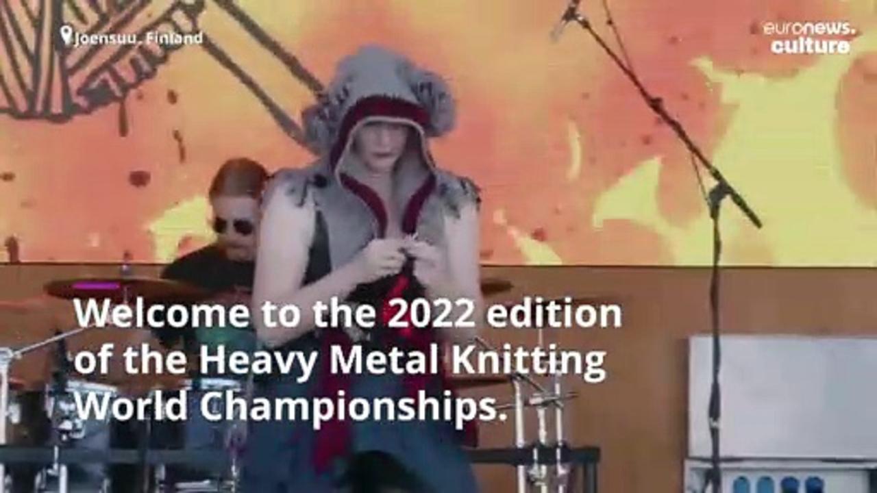 UK team win the Heavy Metal Knitting World Championships in Finland