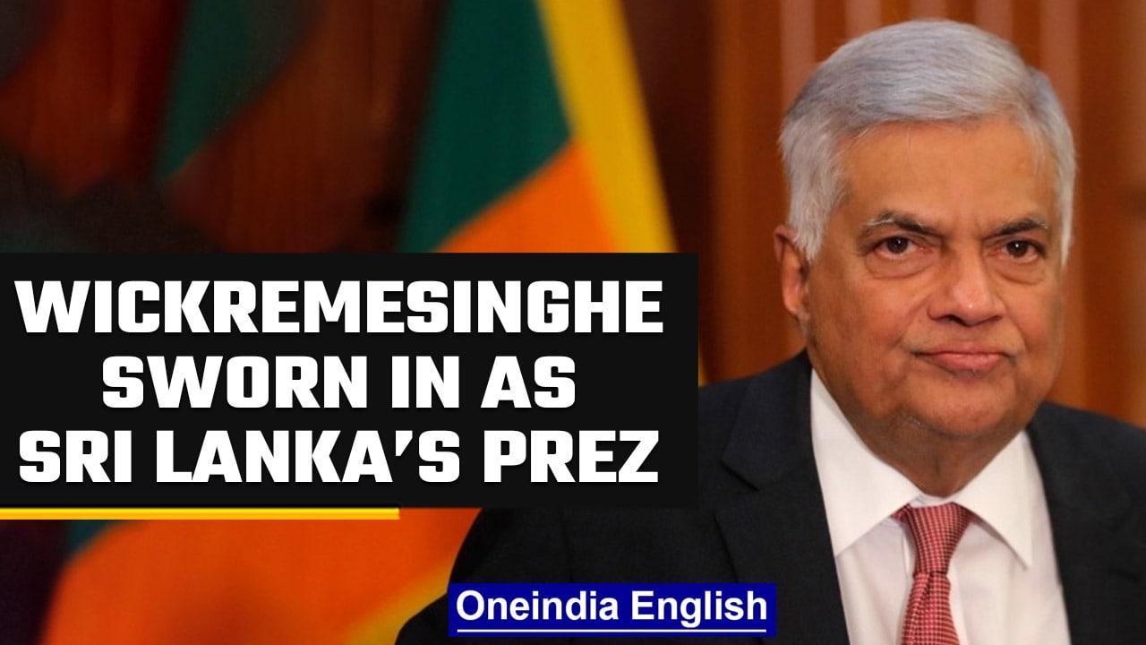 Ranil Wickremesinghe sworn in as acting President of Sri Lanka, Watch | Oneindia News *News
