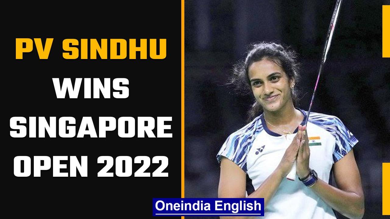 PV Sindhu wins Singapore Open 2022, defeats China’s Wang Zhiyi | Oneindia News *News