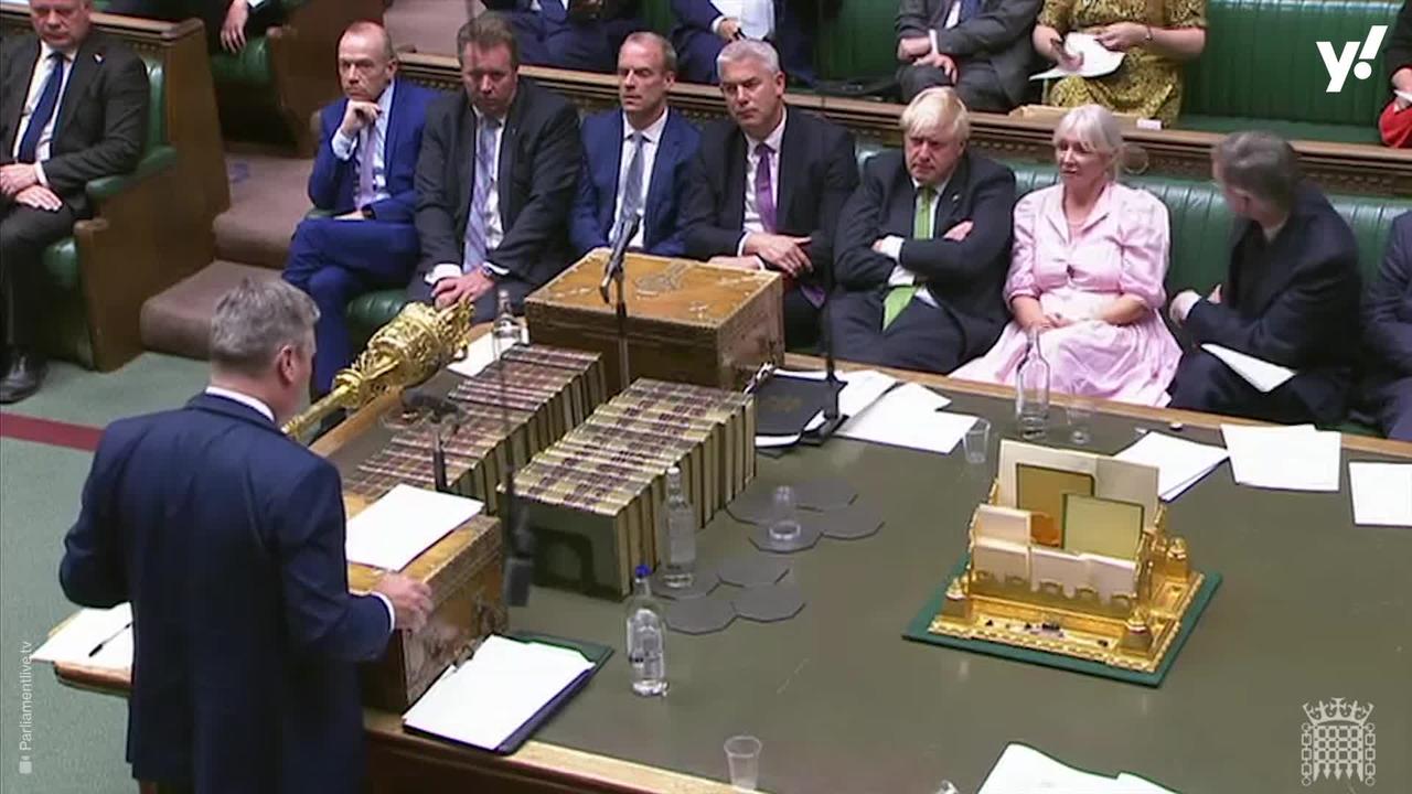 Nadine Dorries shouts “you’re boring!” at Keir Starmer in the House of Commons