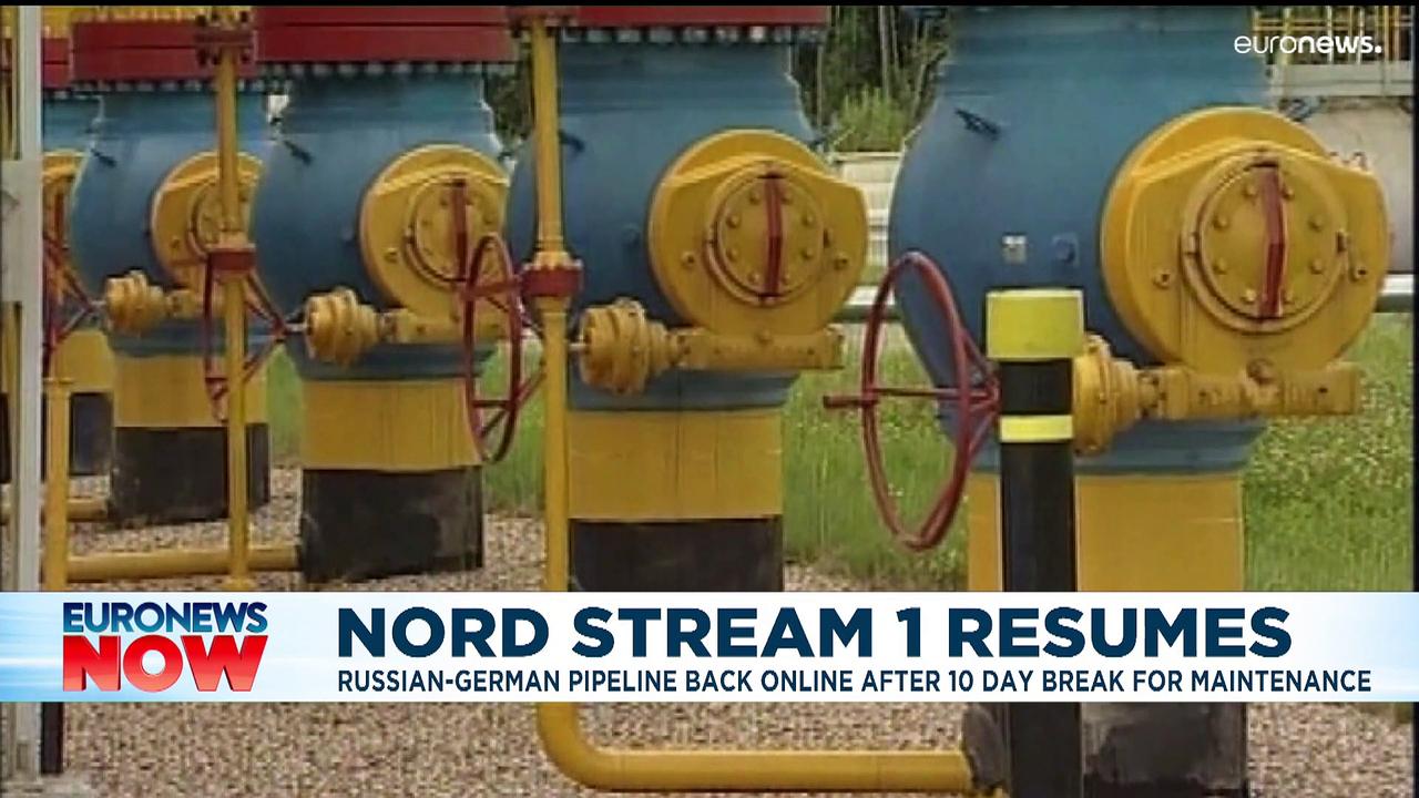 Nord Stream 1 restarts with fears of reduced capacity