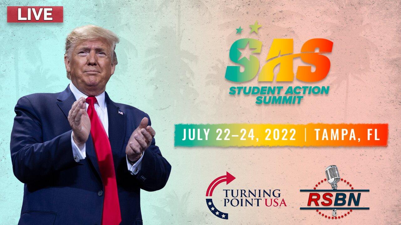 LIVE: PRESIDENT DONALD TRUMP AT TPUSA STUDENT ACTION SUMMIT LIVE IN TAMPA, FL 7/23/22