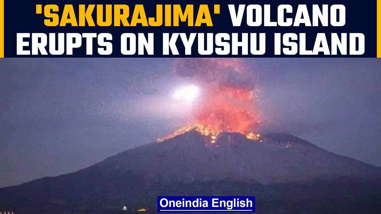 Japan: Sakurajima volcano eruption on Kyushu island forces evacuation | Oneindia News *news