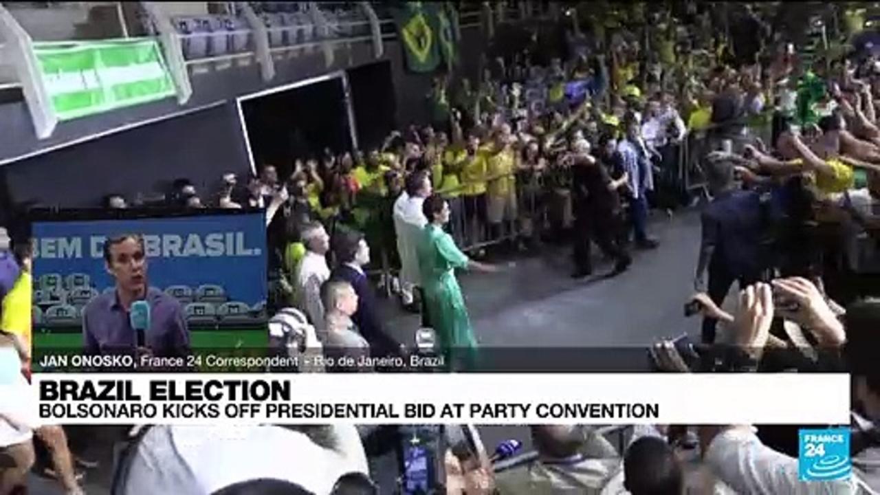 Brazil's Bolsonaro kicks off presidential bid at party convention