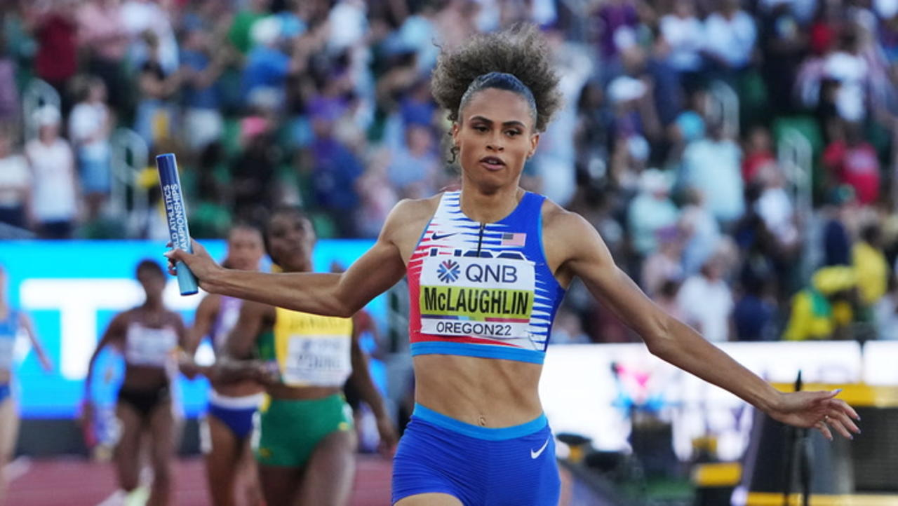 Sydney McLaughlin Breaks Her Own World Record to Take Gold at the World Athletics Championships