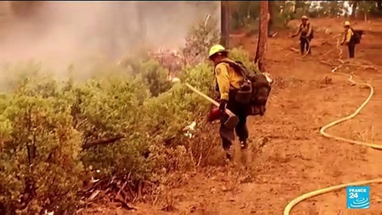 Firefighters begin to slow raging California wildfire near Yosemite