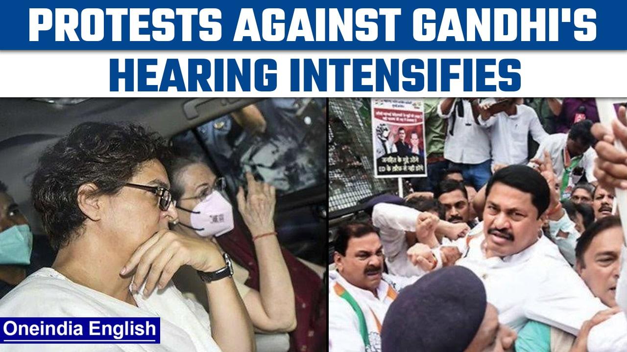 National Herald case hearing: Congress workers and leaders continue protests | Oneindia news *News