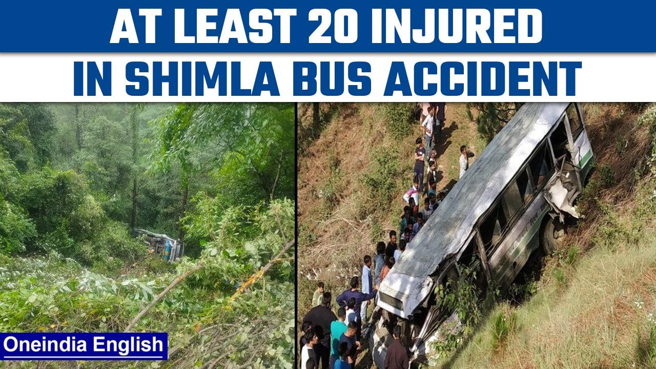Shimla: HRTC bus accident near Hiranagar, 20-23 feared injured | Oneindia news *Breaking